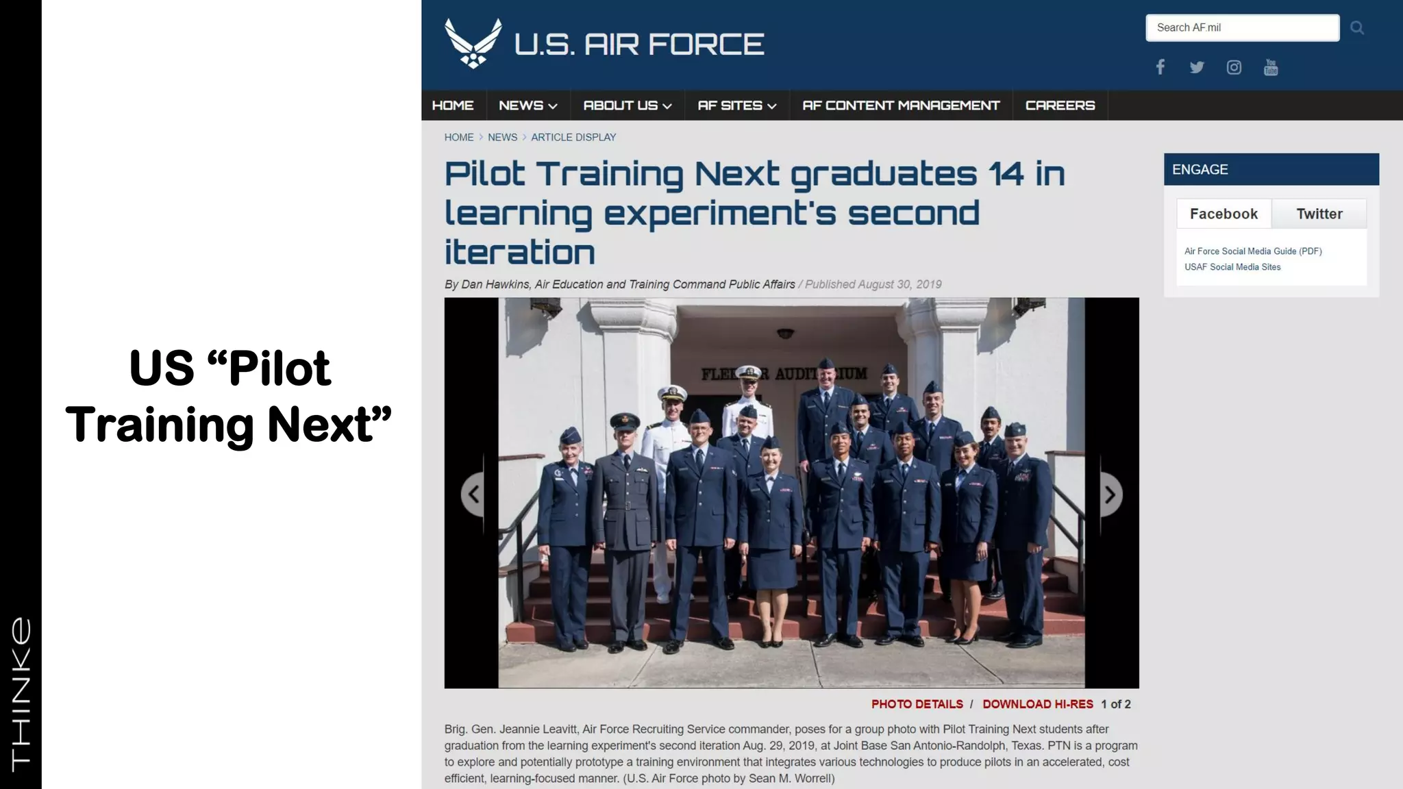 US “Pilot
Training Next”
 