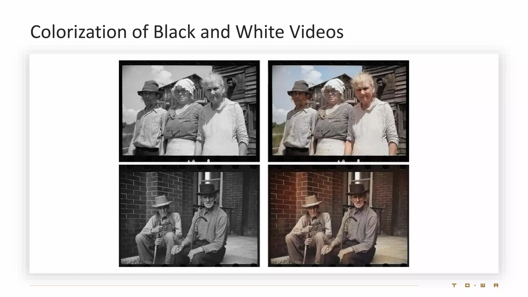 Colorization of Black and White Videos
 