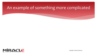 Copyright © Miracle Finland Oy
An example of something more complicated
 