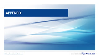 © 2019 Renesas Electronics Corporation. All rights reserved.
APPENDIX
 