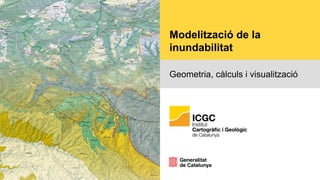 Modelització de la
inundabilitat
Geometria, càlculs i visualització
 