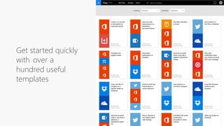 Get started quickly
with over a
hundred useful
templates
 
