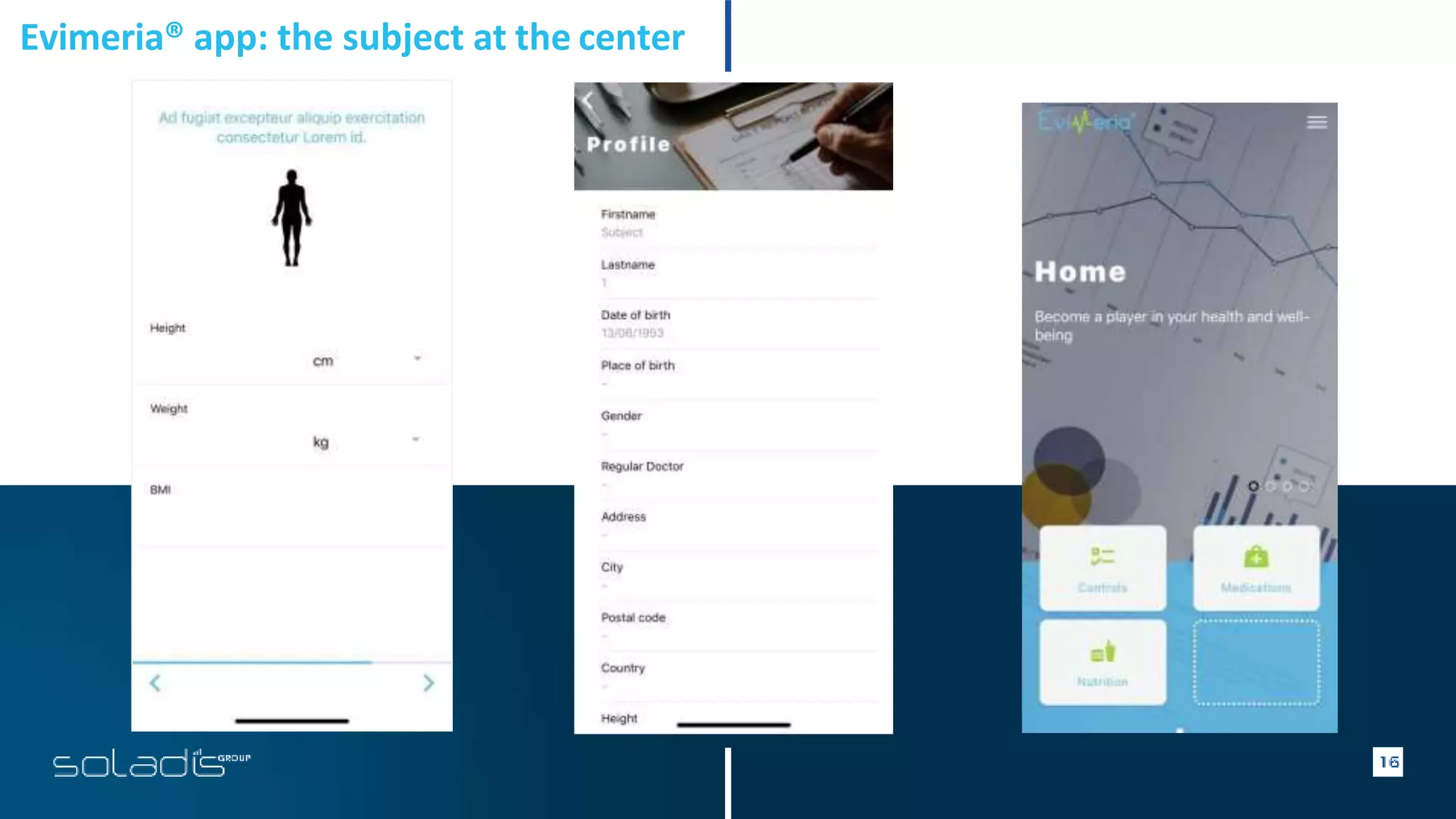 Evimeria® app: the subject at the center
 