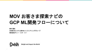 MOV ͤ̽ʥӤ
GCP ML_kե`ˤĤ
ľ ¡ʷ
AI AIƥಿ ML󥸥˥󥰥`
ʽǥ`??`
 