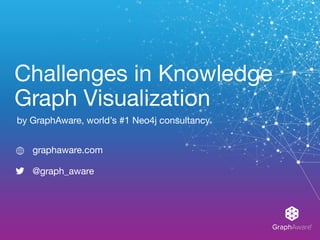 Challenges in Knowledge
Graph Visualization
by GraphAware, world’s #1 Neo4j consultancy
graphaware.com
@graph_aware
 