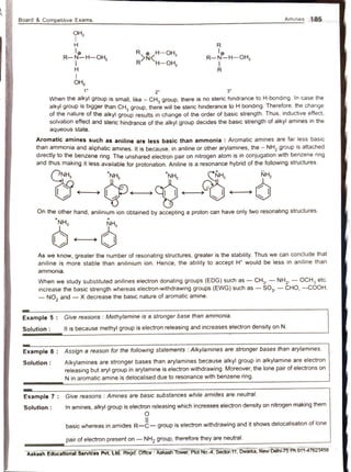 Aakash Institute Amines Notes Class 12 JEE Mains and Advanced | PDF