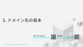 © 2019, Amazon Web Services, Inc. or its Affiliates. All rights reserved.© 2019, Amazon Web Services, Inc. or its Affiliates. All rights reserved.
AWS Webinar
https://amzn.to/JPWebinar https://amzn.to/JPArchive
 