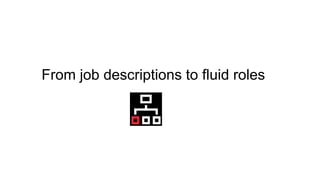 From job descriptions to fluid roles
 