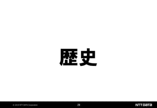 © 2019 NTT DATA Corporation 29
歴史
 