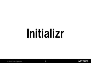 © 2019 NTT DATA Corporation 34
Initializr
 
