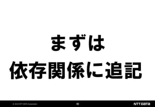 © 2019 NTT DATA Corporation 80
まずは
依存関係に追記
 