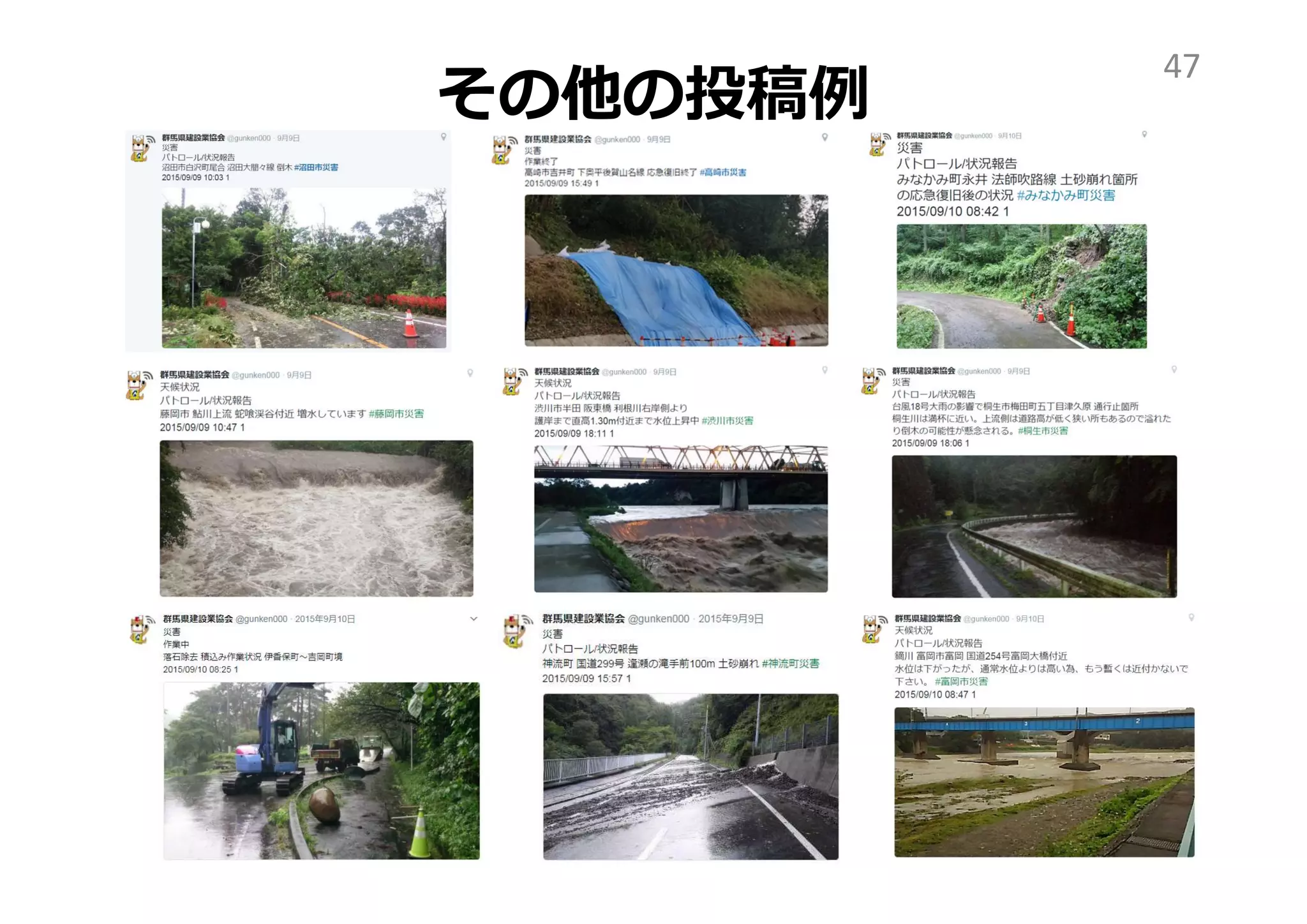 その他の投稿例
47
 