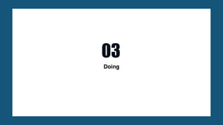 Doing
03
 