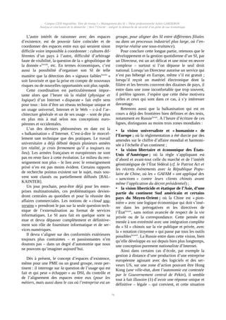 Penser son Système d’Information, Appréhender ses évolutions 