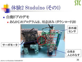 Y2 Studuino (1)
? ԄӥɥΥǥ
? 餫ץϡg (`ɜg)
262019-11-18 Yoshihiko YAMAMOTO
`ܥ`
⾀

ɫ
ˤȤߤʤ
 