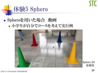 Y5 Sphero
? Spheroä ӻ
? СѧԷ֤ǥ`򿼤ƌg
302019-11-18 Yoshihiko YAMAMOTO
Sphero 2.0
ʹ
 