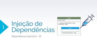 Injeção de
Dependências
Dependency Injection - DI
1
 