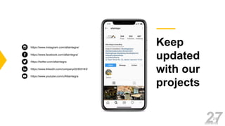 Keep
updated
with our
projects
24.
dorama
https://www.facebook.com/altaintegra/
https://twitter.com/altaintegra
https://www.instagram.com/altaintegra/
https://www.linkedin.com/company/22333143/
https://www.youtube.com/c/Altaintegra
27
 