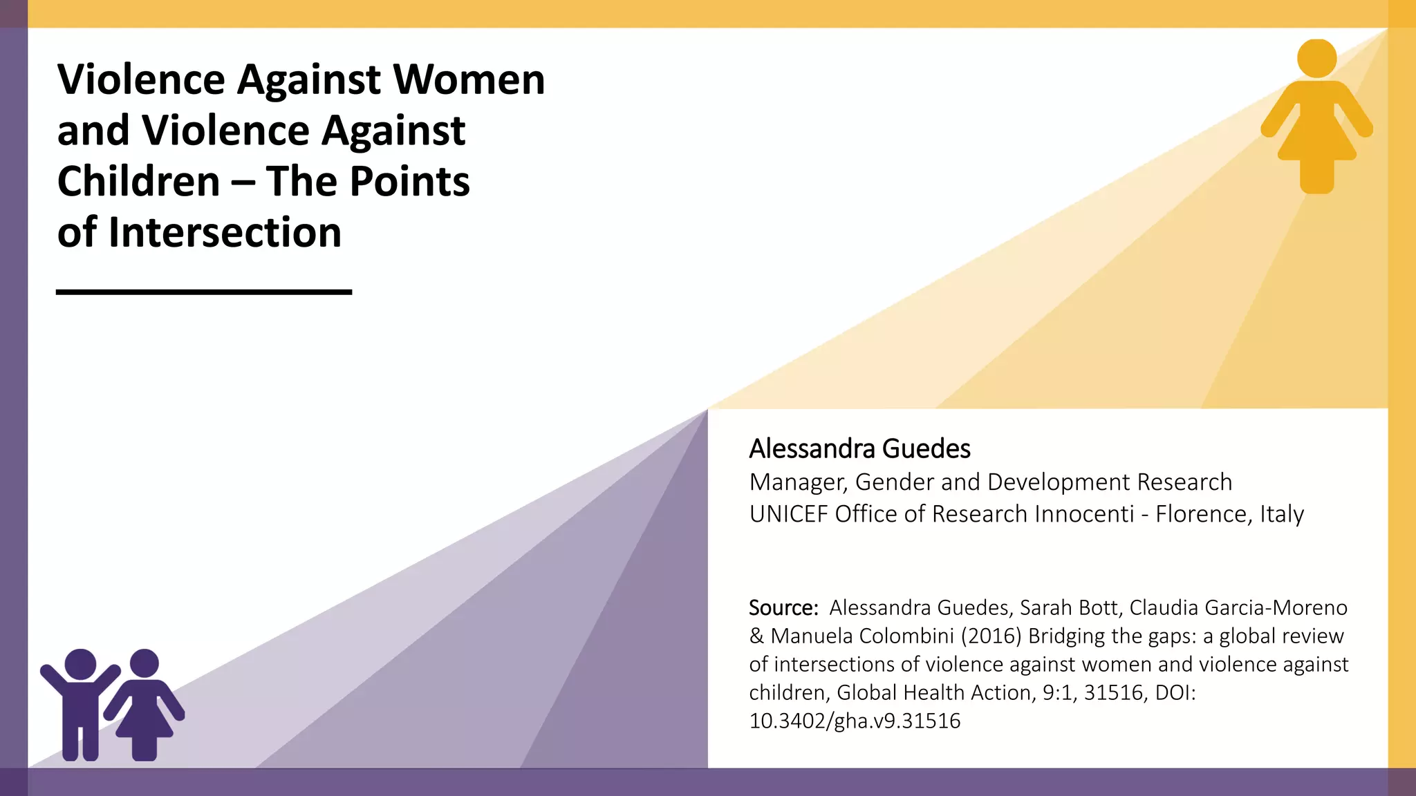 Violence Against Women and Violence Against Children - The Points of ...