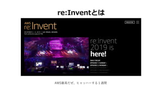 re:InventȤ
AWS?ҥåϩ`룱Lg
 