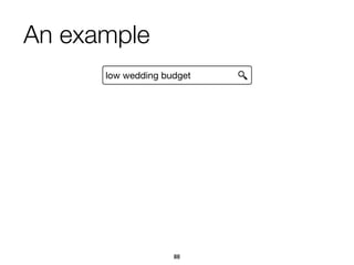 low wedding budget
An example
88
 