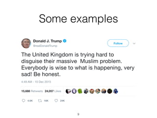 Some examples
9
 