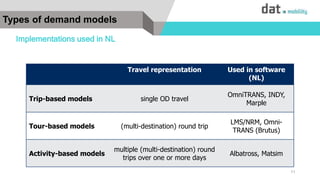 Guest lecture at TU Delft: Travel demand models: from trip- to activity ...