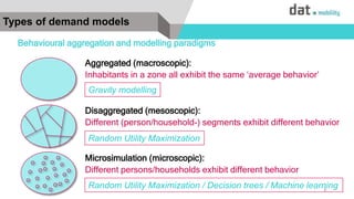 Disaggregation Utilities Guest lecture at TU Delft: Travel demand models: from trip- to activity ...