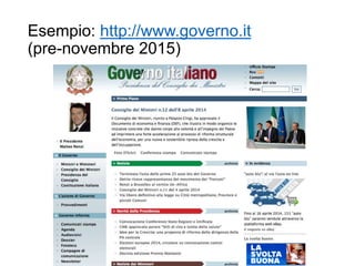 Esempio: http://www.governo.it
(pre-novembre 2015)
R.Polillo - Marzo 2015 38
 