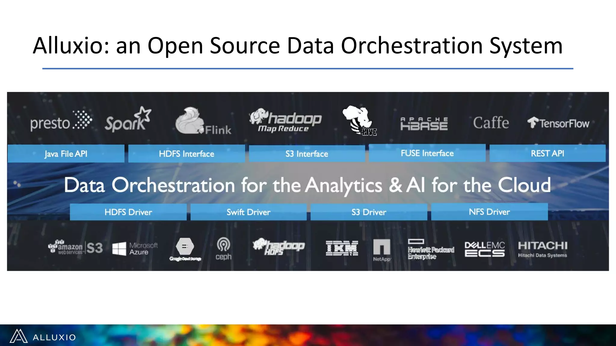 Alluxio: an Open Source Data Orchestration System
 