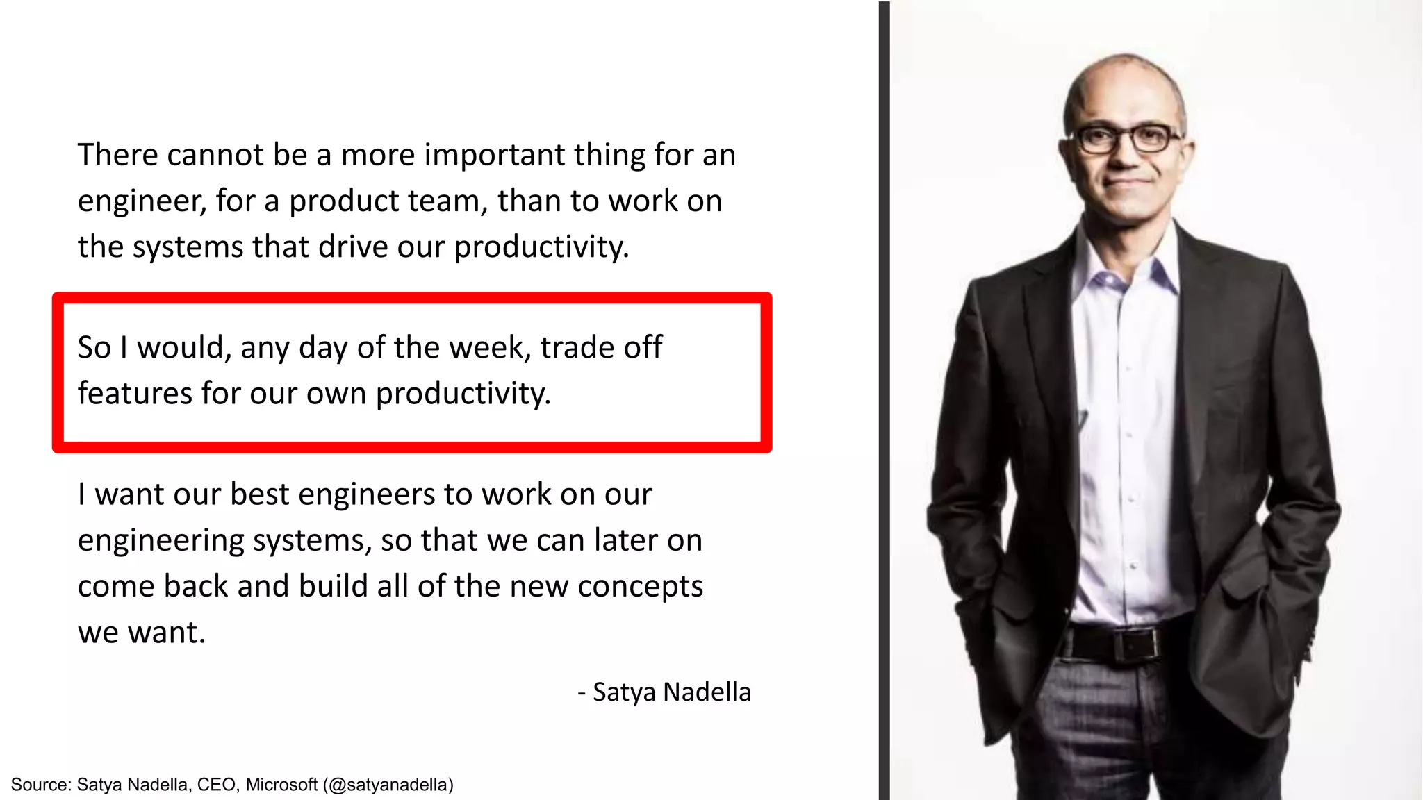 @RealGeneKimSource: Satya Nadella, CEO, Microsoft (@satyanadella)
 
