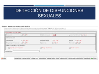DETECCIÓN DE DISFUNCIONES
SEXUALES
 