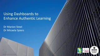 Using Dashboards to Enhance Authentic Professional Learning ...