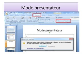 Mode présentateur
 
