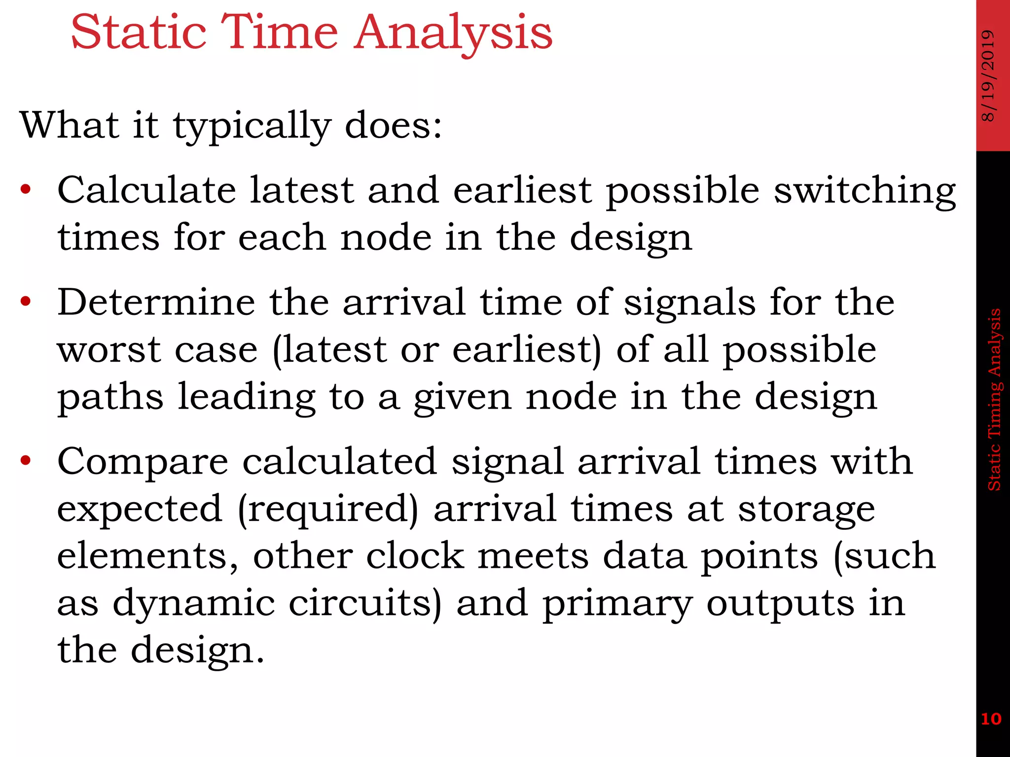 2019 3 testing and verification of vlsi design_sta | PDF