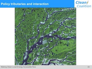 33Making Clean Local Energy Accessible Now
Policy tributaries and interaction
 