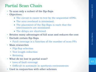 Partial Scan Design Design-for-Test (Testing of VLSI Design) | PDF