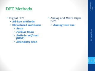 Design-for-Test (Testing of VLSI Design) | PDF