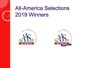All-America Selections
2019 Winners
 