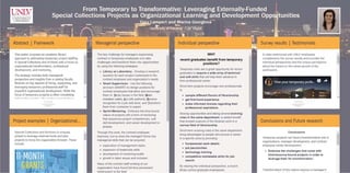 From Temporary to Transformative: Leveraging Externally-Funded Special Collections Projects as Organizational Learning and Development Opportunities