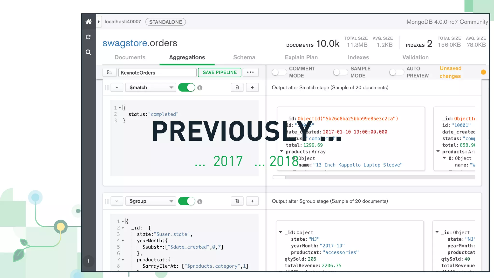 PREVIOUSLY ... ... 2017 ... 2018 