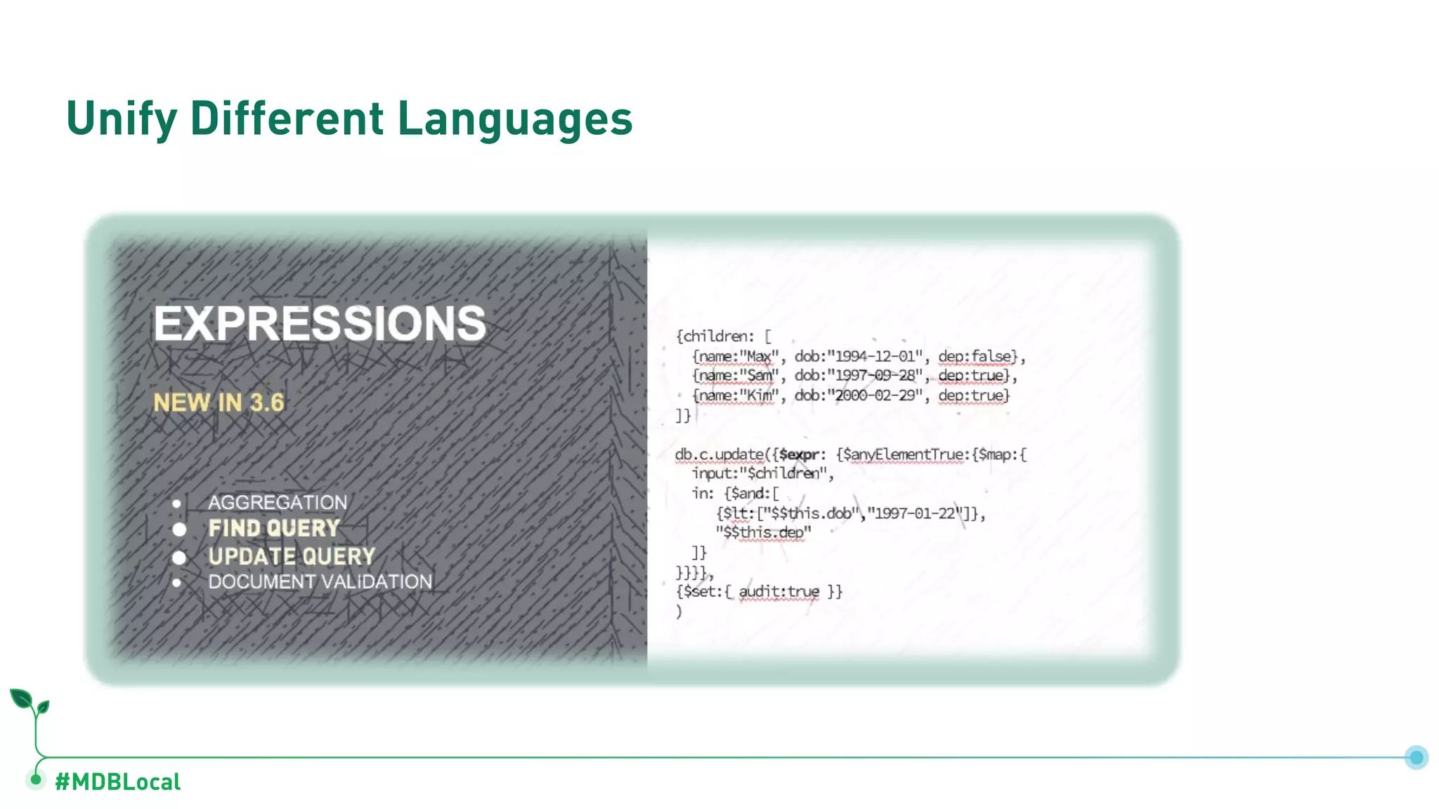 #MDBLocal Unify Different Languages 