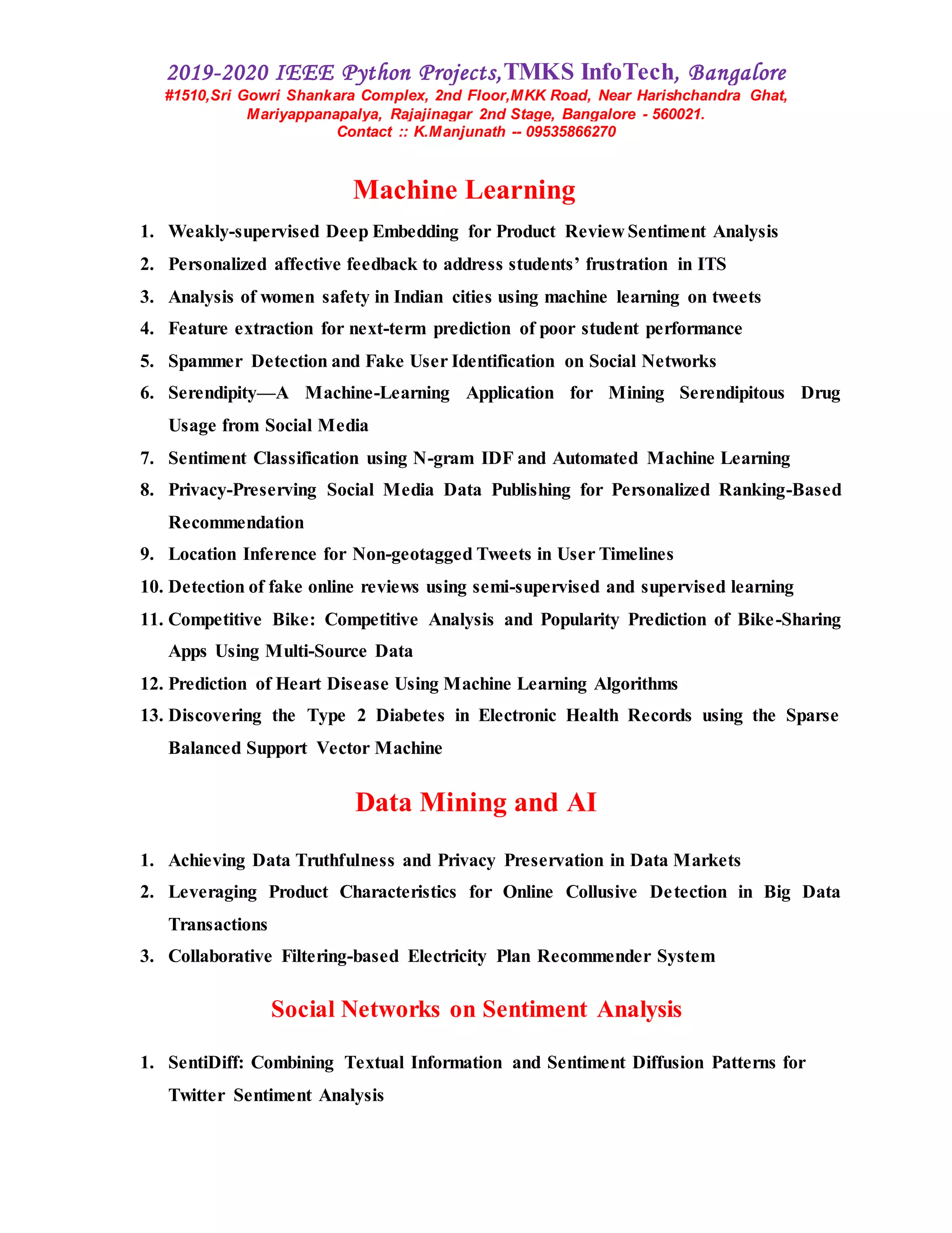 2019 and 2020 python with Data Mining | PDF