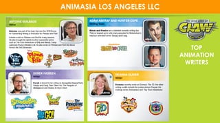1717
TOP
ANIMATION
WRITERS
ANIMASIA LOS ANGELES LLC
 
