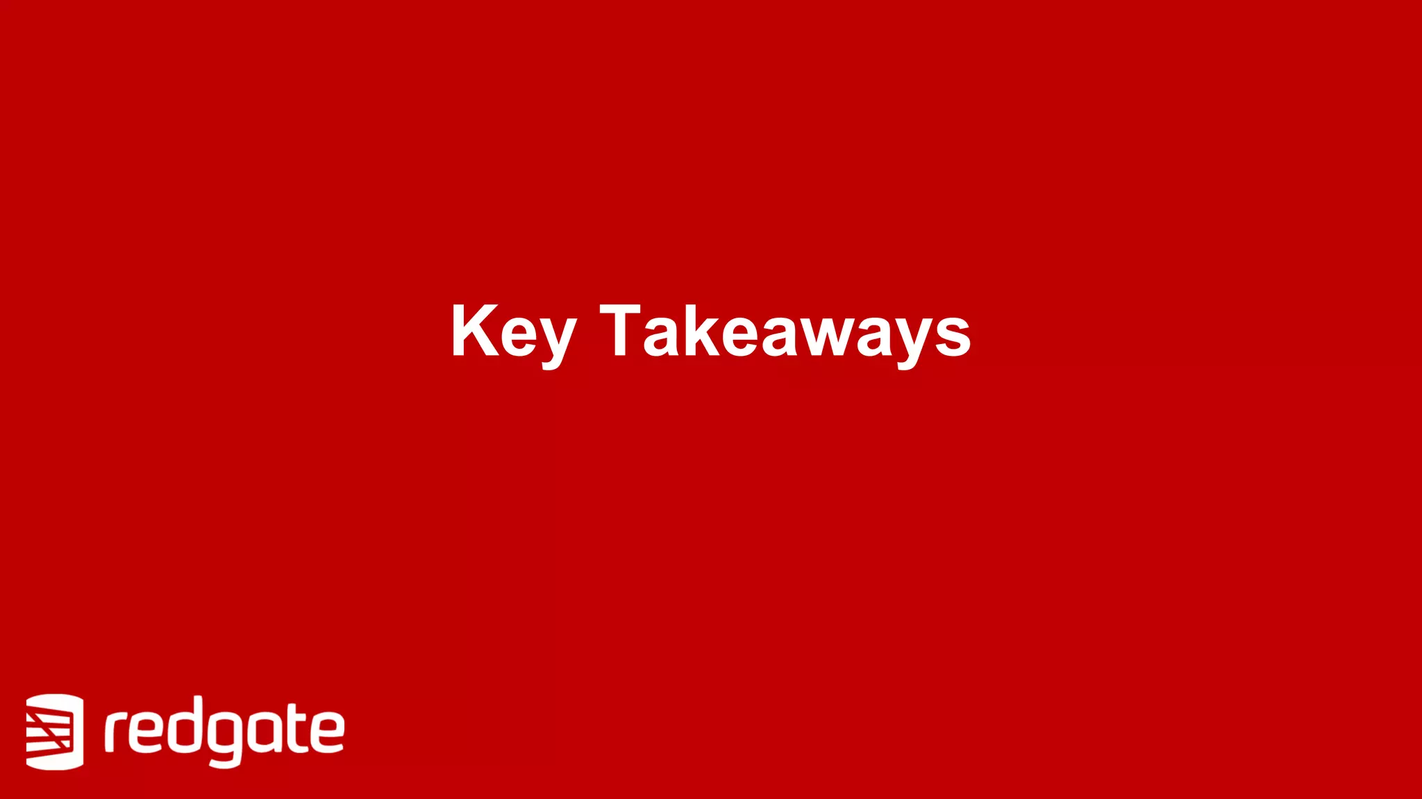 Key Takeaways
 