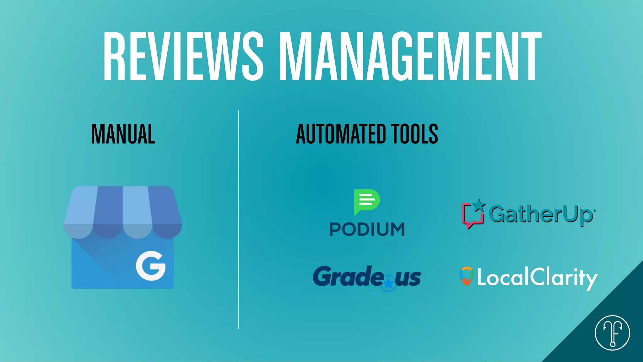 REVIEWS MANAGEMENT
MANUAL AUTOMATEDTOOLS
 