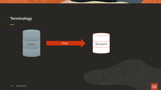 Terminology
© 2019 Oracle10
Donor RecipientData
 