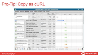 Pro-Tip: Copy as cURL
#DrupalCampKyiv
 
