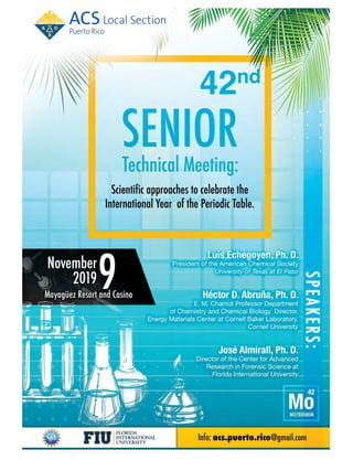42nd Senior Technical Meeting – November 9, 2019
1
f
 