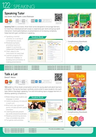 LISTENING
Listening Practice through Dictation
Vinodini Murugesan
Target Listening
Jeff Zeter
Listening Practice through Dictation is a four-book series that presents basic
listening transcription activities. Each unit is comprised of five exercises
based on a single listening text, which may be a dialog, monolog or
continuous prose.
f ,QWURGXFWLRQ DQG
teaching tips
f  XQLWV GLYLGHG LQWR 
social science themes
including sports,
health, and travel
f :RUG OLVWV DW WKH
beginning of each unit
f 'HWDFKDEOH DQVZHU
key and transcript
booklet
Target Listening is a practical, engaging series that helps students improve
overall communicative skills through listening tasks presented in natural
conversational English.
f $ VHW RI  SUDFWLFH ERRNV DQG  WHVW ERRNV IRU WKH XOWLPDWH OLVWHQLQJ FODVV
f ,QWURGXFWLRQ ZLWK WHDFKLQJ WLSV
f 9RFDEXODU ZDUPXS
exercises, and practice
tests in student books
f ([WHQVLYH SUDFWLFH WHVWV
in test books that
include dictation
f %RWK WKH VWXGHQW ERRNV
and practice test books
include detachable
dictation booklets and
transcript and answer
key booklets
Target Listening Practice Tests 1 - Student Book with MP3 CD 9781599664989
Target Listening Practice Tests 2 - Student Book with MP3 CD 9781599665009
Target Listening Practice Tests 3 - Student Book with MP3 CD 9781599665016
Target Listening Practice Tests 4 - Student Book with MP3 CD 9781599665023
Listening Practice through Dictation 1 - Student Book with Audio CD 9781599661049
Listening Practice through Dictation 2 - Student Book with Audio CD 9781599661056
Complimentary Downloads
compasspub.com/LPD
Complimentary Downloads
compasspub.com/TL
STUDENT BOOK
Pages
Unit
3
Units
Book
40
STUDENT BOOK
Pages
Unit
6
Units
Book
12
STUDENT
LEVEL
Beginner~
Intermediate
LEVEL
Intermediate~
Upper Intermediate
STUDENT
Student Book
Student Book
Listening Practice through Dictation 3 - Student Book with Audio CD 9781599661063
Listening Practice through Dictation 4 - Student Book with Audio CD 9781599661070
Target Listening 1 - Student Book with MP3 CD 9781599664972
Target Listening 2 - Student Book with MP3 CD 9781599664996
DICTATION BOOK
Pages
Unit
2
Scan to view
sample unit!
Scan to view
sample unit!
Teacher’s
Kit
Teacher’s
Kit
118
 